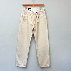Levi's Straight Leg Jeans in Off-White/Cream